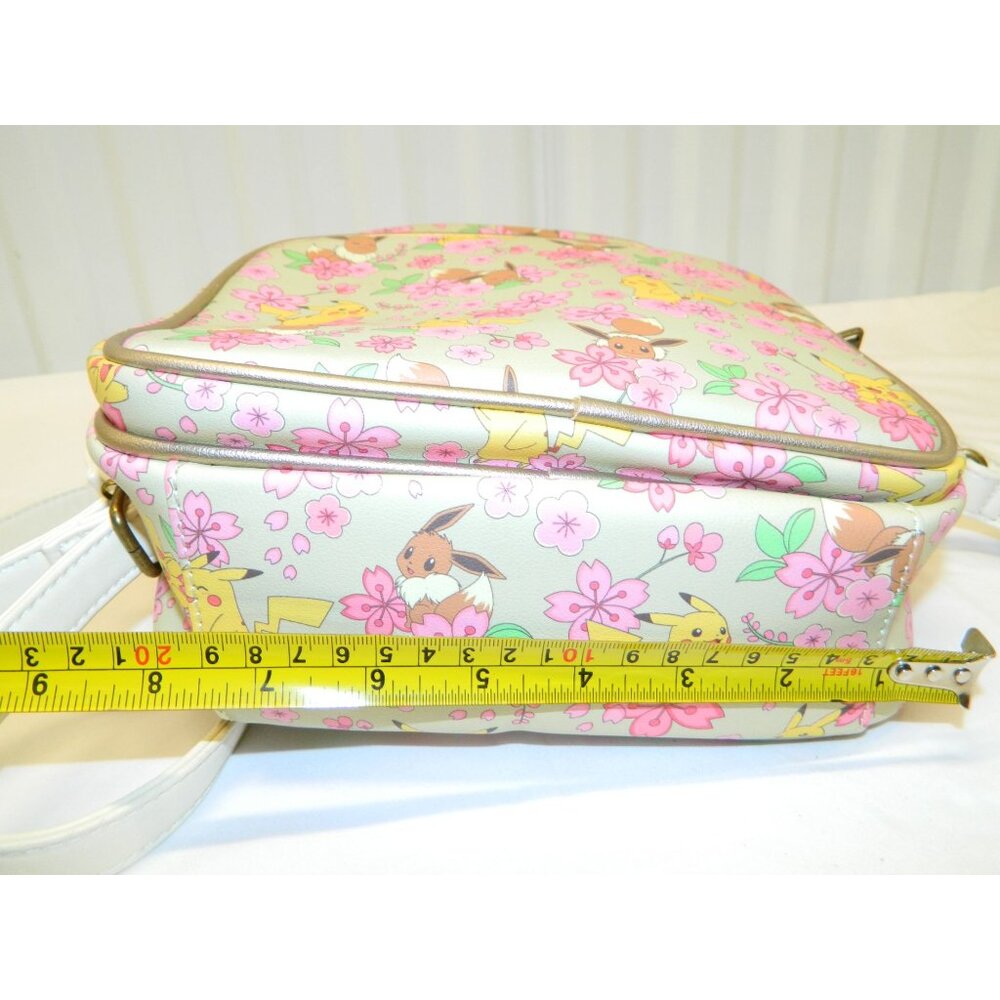 Pokémon Pikachu Evee Sakura Loungefly Cherry Blossom Backpack Crossbody Bag - Picture 7 of 16